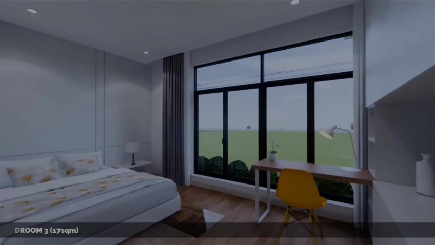 Living room with garden view